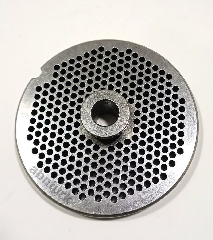 32 no Et Kıyma Makinesi için 3,5mm Standart Delikli Çelik Ayna Ömürlük Türk Malı Dövme Hava Çeliği