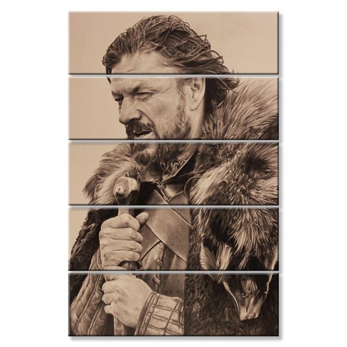GAME OF THRONES 04 ORJİNAL5 PARÇALI KANVAS TABLO
