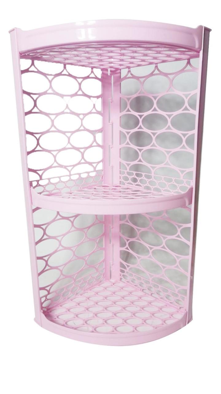 Zambak Mavi Pembe Beyaz Şampuan Düzenleyizi Banyo Köşelliği pembe