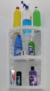 3 Katlı Katlanır Beyaz Banyo Köşesi Yaşam Boyu Garantili Paslanmaz Demonte Kolay Kurulum Süper Şık