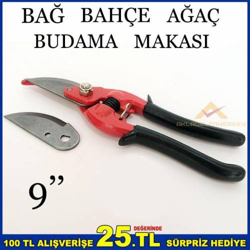 Profesyonel 9''inç Bağ Bahçe Ağaç Budama Makası