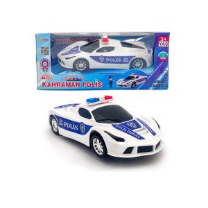 Pilli Türkçe Sesli Çarp Dön Polis Arabası Oyuncak