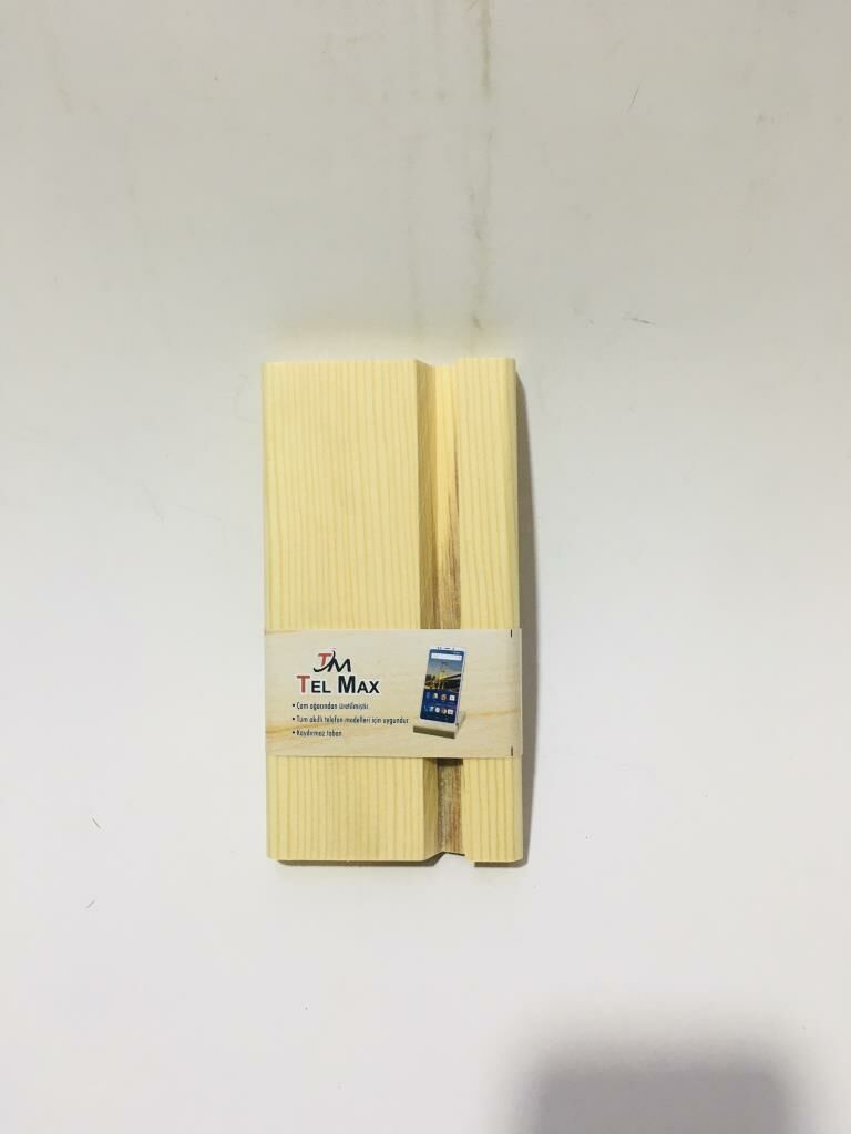 16x8 cm Dayanıklı  Ahşap Cep Telefon Ve Tablet Tutucu Telefon Standı 1 Adet