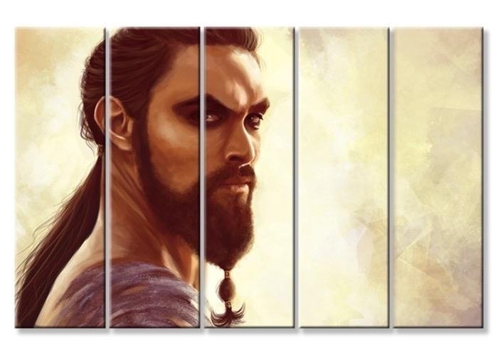 GAME OF THRONES 03 ORJİNAL5 PARÇALI KANVAS TABLO