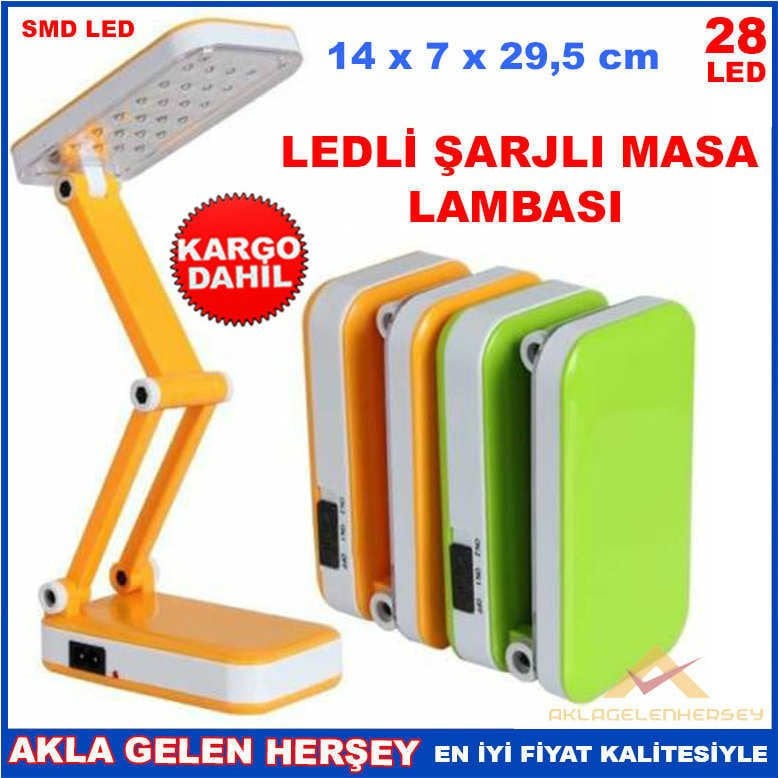 WATTON 28 LEDLİ TASARRUFLU ŞARJLI MASA LAMBASI-3