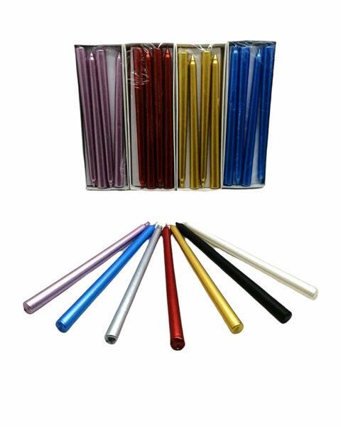 10 ADET RENKLİ ŞAMDAN MUM