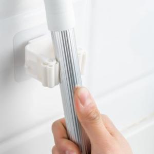 Duvara Monte Fırça Süpürge Paspas Mop Tutucu Askı Aparatı Klips Yapışkanlı Sihirli Tutacak Klips