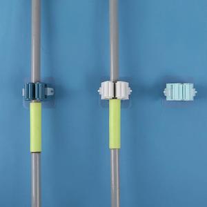 Duvara Monte Fırça Süpürge Paspas Mop Tutucu Askı Aparatı Klips Yapışkanlı Sihirli Tutacak Klips