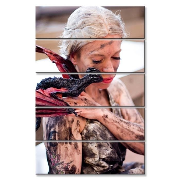 GAME OF THRONES 02 ORJİNAL5 PARÇALI KANVAS TABLO