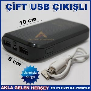 TAŞINABİLİR 10000 MAH POWERBANK HARİCİ BATARYA K