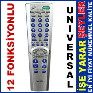 UNIVERSAL 12 FONKSİYONLU UZAKTAN KUMANDA
