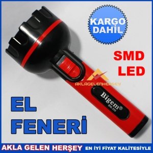kargo dahil BİGEM UZUN ÖMÜRLÜ TASARRUFLU ŞARJLI EL FENERİ