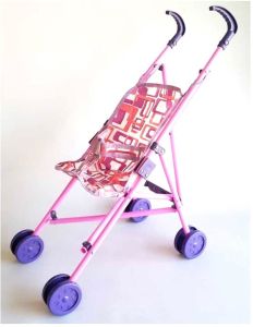 Çocuklara Kendini Büyük Hissettiren Oyuncak Katlanabilir Baston Puset Bebek Arabası Plastik + Kumaş