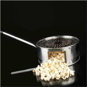 Nostaljik Ocak Üstü Yağsız Mısır Patlatma Tavası 18cm Çapında Mısır Tavası