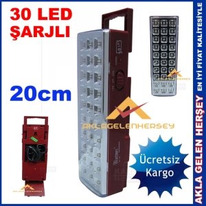 Ücretsiz Kargo WATTON 30 LED TAŞINABİLİR ŞARJLI ASKILI IŞILDAK