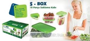 S-Box 10 Lu Saklama Kabı Sebze Ve Meyve Saklama Kabı