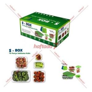 S-Box 10 Lu Saklama Kabı Sebze Ve Meyve Saklama Kabı