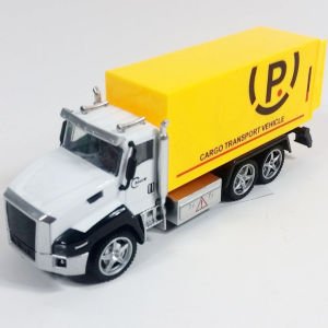 DieCast Metal Kasa Hareketli Açılır Kapanır Arka Kapaklı Çek Bırak Oyuncak Kargo Kamyonu