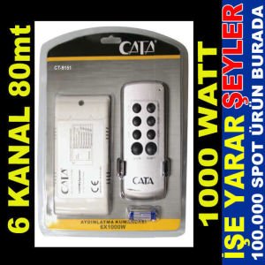 AYDINLATMA SİSTEM UZAKTAN KUMANDASI 80mt 6 KANAL