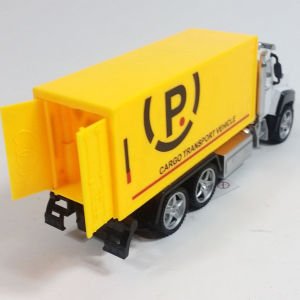 DieCast Metal Kasa Hareketli Açılır Kapanır Arka Kapaklı Çek Bırak Oyuncak Kargo Kamyonu