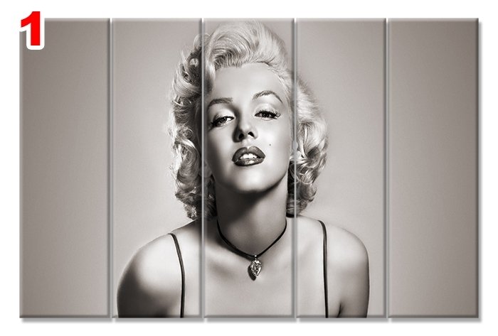 MARILYN MONROE 7 STİL 5 PARÇALI KANVAS TABLO