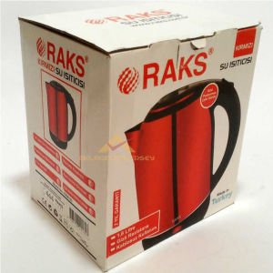 RAKS KIRMIZI GİZLİ REZİSTANSLI ÇELİK KETTLE 1.8L