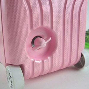 Renkli BavuI Tasarımlı Tekerlekli Müzik ve Takı Kutusu Şık Tasarım Bavul Tipi Seyahat Çantası