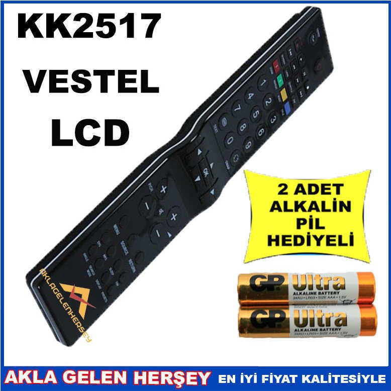 VESTEL LCD-PLAZMA TELEVİZYON KUMANDASI KK2517