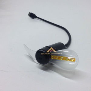 Usb Vantilatör Led Işıklı Serinletici Fan 29cm Kablo Uzunluğu Aç-Kapa Düğmeli USB Vantilatör