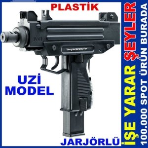 UZİ MODEL BONCUK ATAN PLASTİK OYUNCAK TABANCA