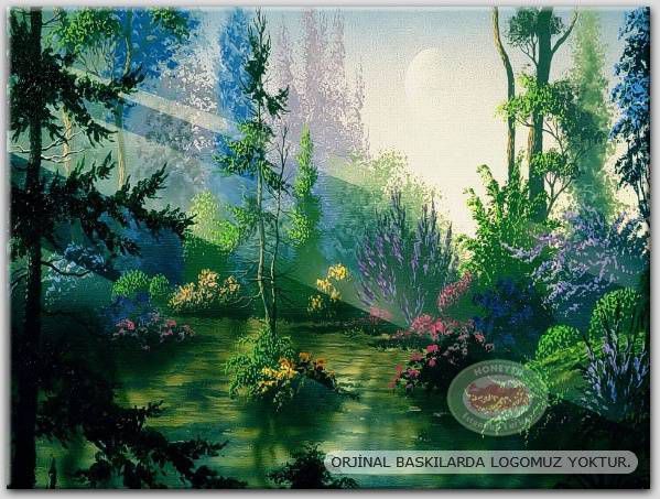 100x70cm ÇERÇEVELİ CANVAS TABLO FANTASY B000734