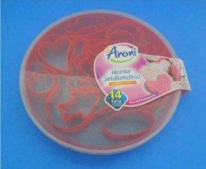 14lü Hamur Kesme Kalıpları Kek Kurabiye Pasta Değişik Şekillerde