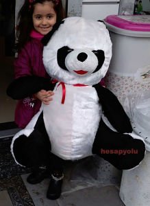 Büyük boy Panda 70cm peluş panda 1.kalite 70cm tüğ dökmeyen özel kumaştan büyük boy peluş panda