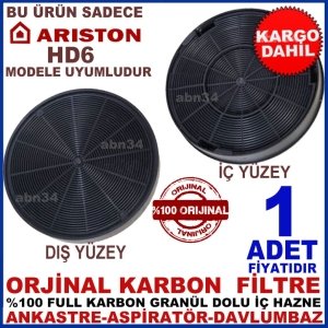 ARİSTON HD6 MODEL ANKASTRE DAVLUMBAZ GRANÜL KARBONLU FİLTRE