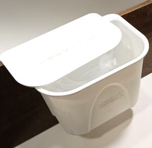 Çekmece ve Dolap Kapağına Takılabilen Kapaklı Çöp Kovası En Pratik 6 litre Çöp Kovası Çöp Kutusu