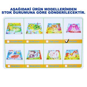 Mıknatıslı Manyetik Ahşap Labirent Oyunu Çoçukların Zeka Gelişimine Yardımcı Eğitici Oyuncak