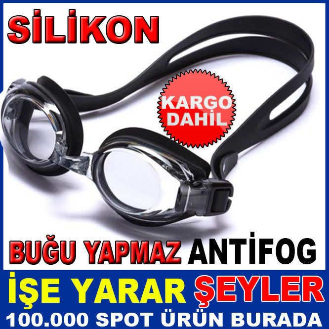 ANTIFOG KALİTELİ SİLİKON SPOR YÜZÜCÜ GÖZLÜĞÜ KD