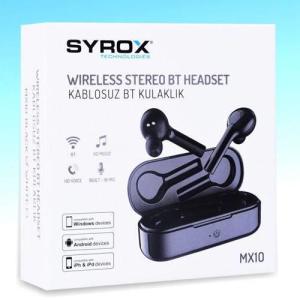 Syrox- MX10 Bluetooth Kablosuz Kulak İçi Spor Kulaklık Kaliteli