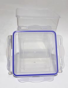 5,5lt Silikon Contalı Sızdırmayan ve Hava Almayan Dikey Derin Saklama Kabı (21x15x15cm)