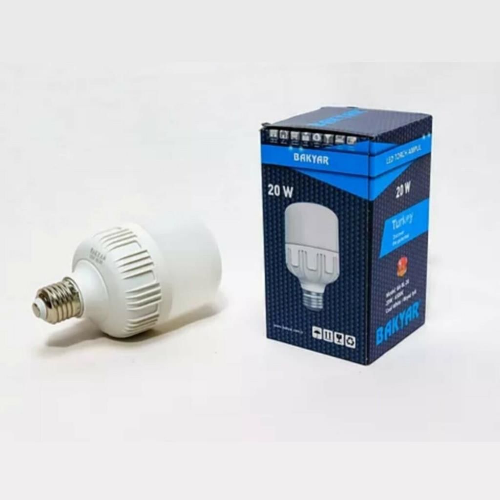 Bakyar 20 Watt Torch Ampül Beyaz Işık E27 Duy Led Ampul Beyaz 6500K Yüksek Işık Gücü