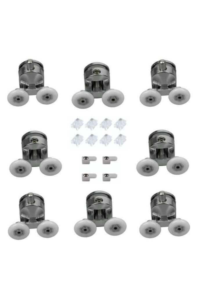 Cam Duşakabin Tekerlek Seti Metal Gövde 22mm Teker Çaplı Rulmanlı Orijinal Takım
