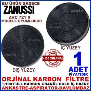 ZANUSSİ ANKASTRE DAVLUMBAZ FİLTRESİ ZHC 721 X MODEL DAVLUMBAZ İÇİN GRANÜL KARBONLU FİLTRE