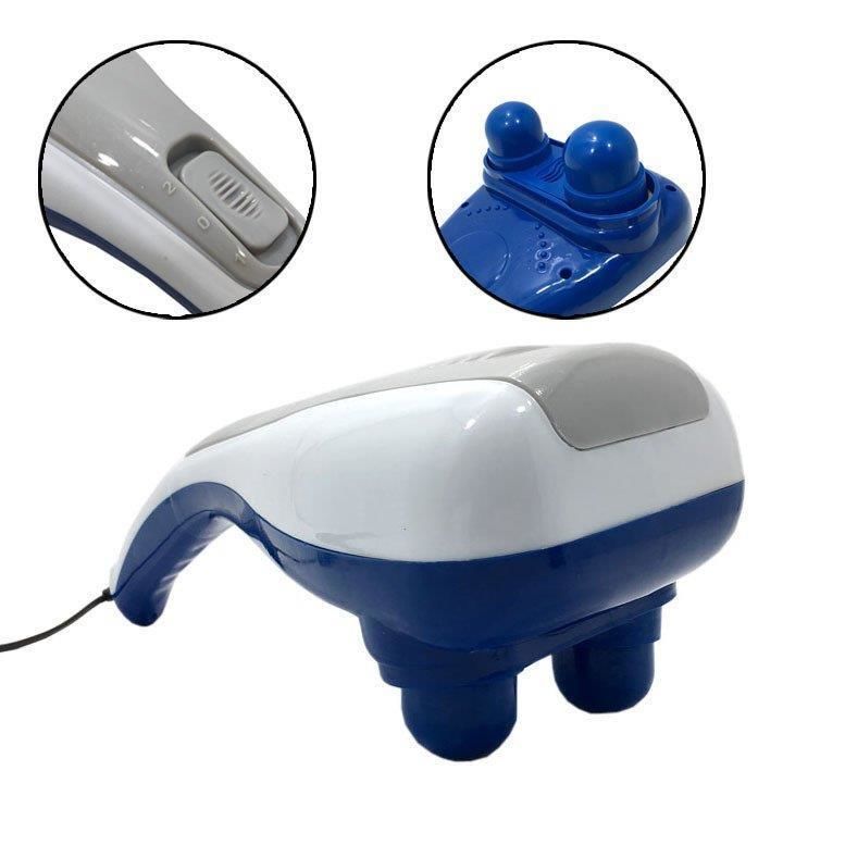 Çift Kafalı 6 Başlıklı 2 Kademeli Vibrasyonlu Masaj Aleti Rostar DM-2020 Bel Boyun Sırt Bacak Masajı