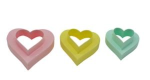 PD3300 Suncook Çift Taraflı Kalpli Kurabiye Kalıbı 3 Adet