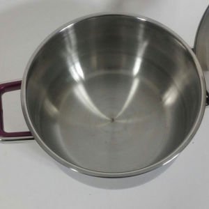 En İyi 304 Kalite 18/10 Ni Paslanmaz Çelik Güveç Tencere 24cm Çapında Şık Tasarım Tencere