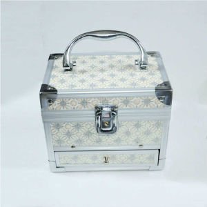 Metal Kasa Balerina Müzikli, Kilitli ve Çekmeceli 16 cm Mücevher Kutusu