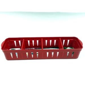 4 Bölmeli Renkli Plastik Çekmece Düzenleyci Çatal Kaşık Kabı
