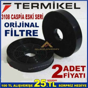 Termikel 3108 Caspia Eski Seri Ankastre Davlumbaz Filtresi 3108 Aspiratör Karbon Filtre