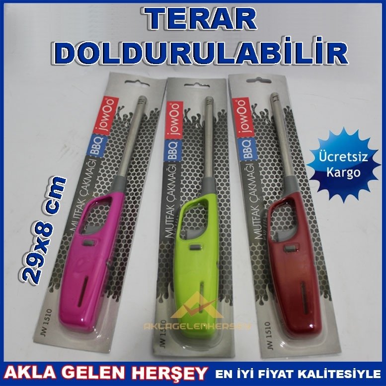 EMNİYET KİLİTLİ DOLDURULABİLİR MUTFAK ÇAKMAĞI KD