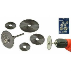 İnce El İşçiliği İçin 6 Parça Her Türlü Malzemeyi Kesen Yüksek Hız Çeliği Mini Dairesel Testere Seti